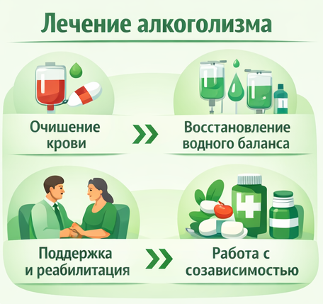 лечение алкоголизма в Невеле этапы
